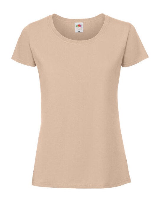 Fruit Of The Loom FOTL Ladies Ringspun Premium T - Desert Sand