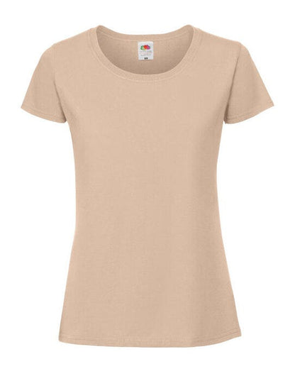 Fruit Of The Loom FOTL Ladies Ringspun Premium T - Desert Sand
