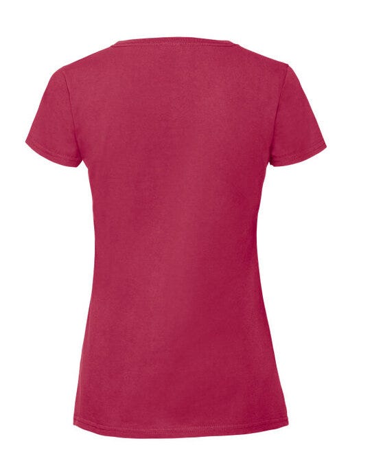 Fruit Of The Loom FOTL Ladies Ringspun Premium T - Cranberry
