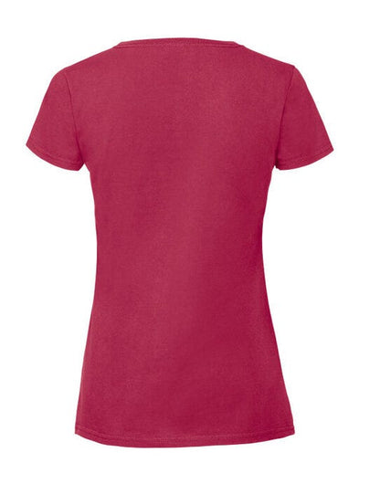 Fruit Of The Loom FOTL Ladies Ringspun Premium T - Cranberry