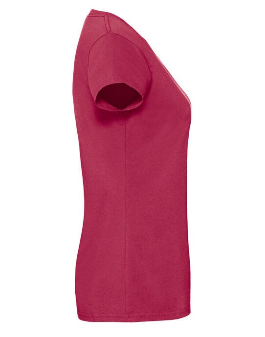 Fruit Of The Loom FOTL Ladies Ringspun Premium T - Cranberry