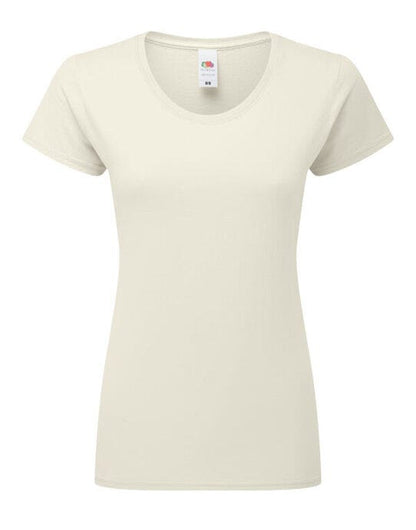 Fruit Of The Loom FOTL Ladies Ringspun Premium T - Natural
