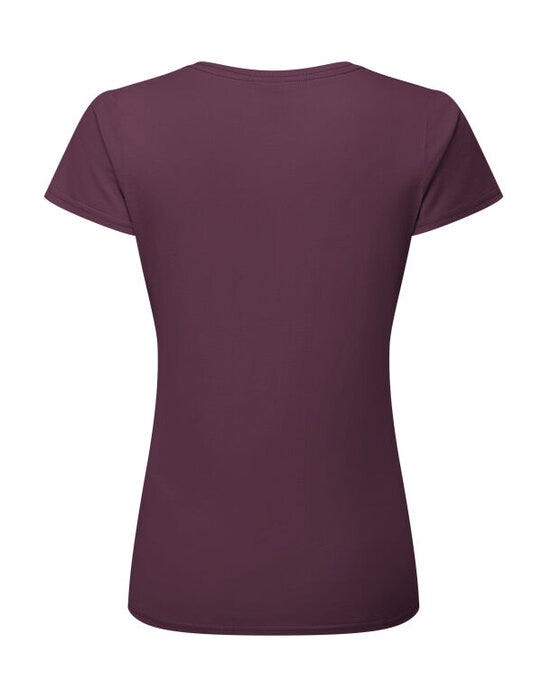 Fruit Of The Loom FOTL Ladies Ringspun Premium T - Dark Plum
