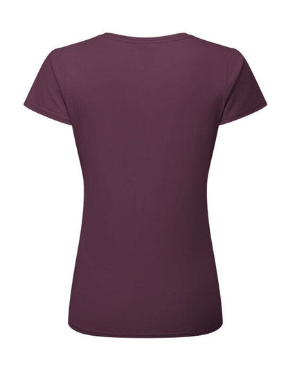 Fruit Of The Loom FOTL Ladies Ringspun Premium T - Dark Plum