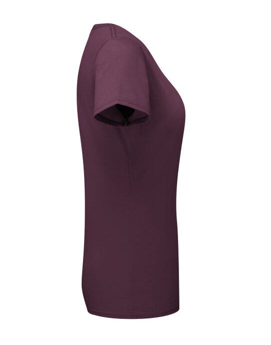 Fruit Of The Loom FOTL Ladies Ringspun Premium T - Dark Plum