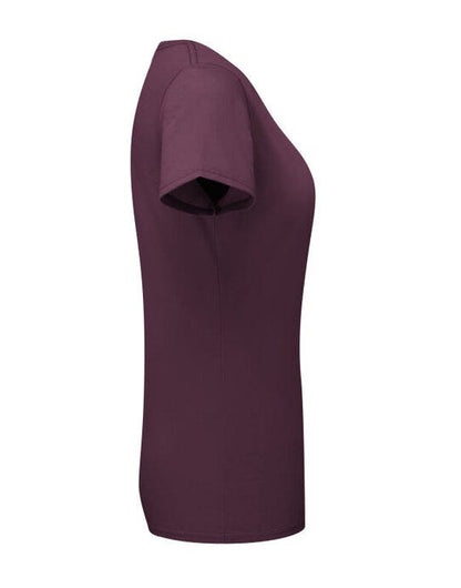 Fruit Of The Loom FOTL Ladies Ringspun Premium T - Dark Plum