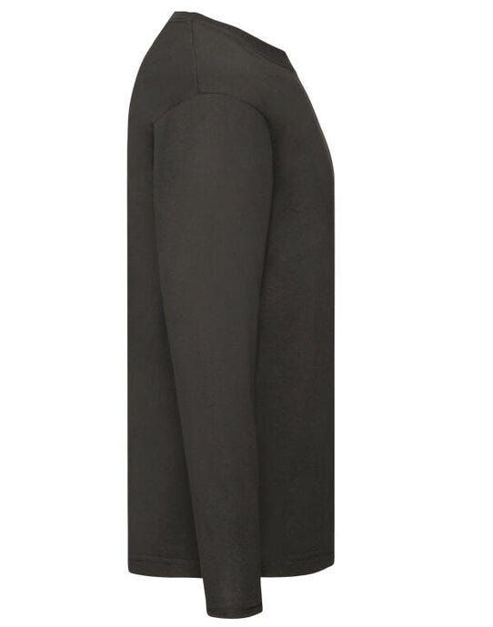 Fruit Of The Loom FOTL Mens Original Long Sleeve T - Black
