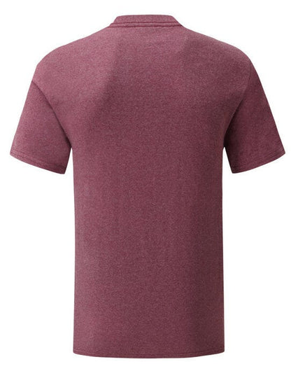 Fruit Of The Loom FOTL Mens Iconic 150 T - Heather Burgundy