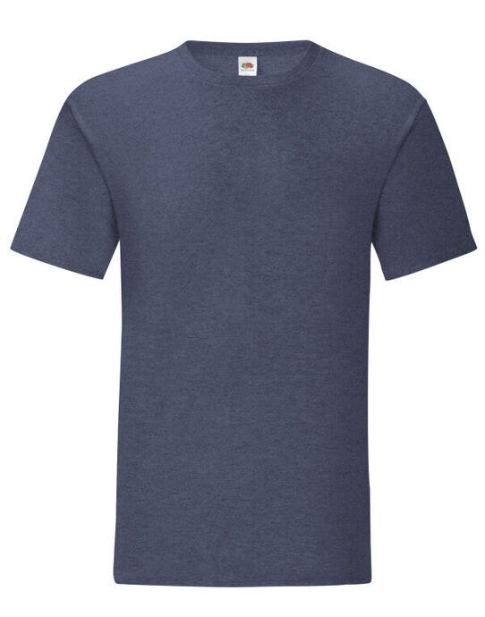 Fruit Of The Loom FOTL Mens Iconic 150 T - Vintage Heather Navy