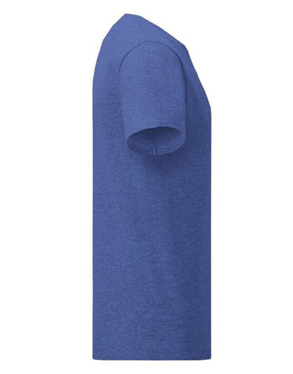 Fruit Of The Loom FOTL Mens Iconic 150 T - Retro Heather Royal