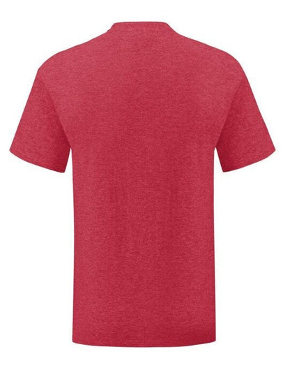 Fruit Of The Loom FOTL Mens Iconic 150 T - Vintage Heather Red