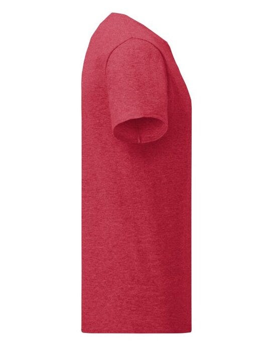 Fruit Of The Loom FOTL Mens Iconic 150 T - Vintage Heather Red
