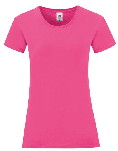 Fruit Of The Loom FOTL Ladies Iconic 150 T - Fuchsia