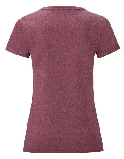 Fruit Of The Loom FOTL Ladies Iconic 150 T - Heather Burgundy