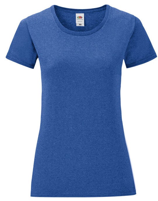Fruit Of The Loom FOTL Ladies Iconic 150 T - Retro Heather Royal