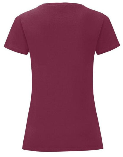 Fruit Of The Loom FOTL Ladies Iconic 150 T - Burgundy