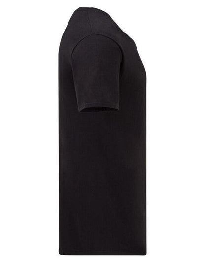 Fruit Of The Loom FOTL Mens Iconic 150 V-Neck T - Black