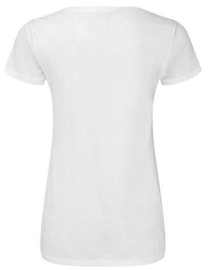 Fruit Of The Loom FOTL Ladies Iconic 150 V-Neck T - White