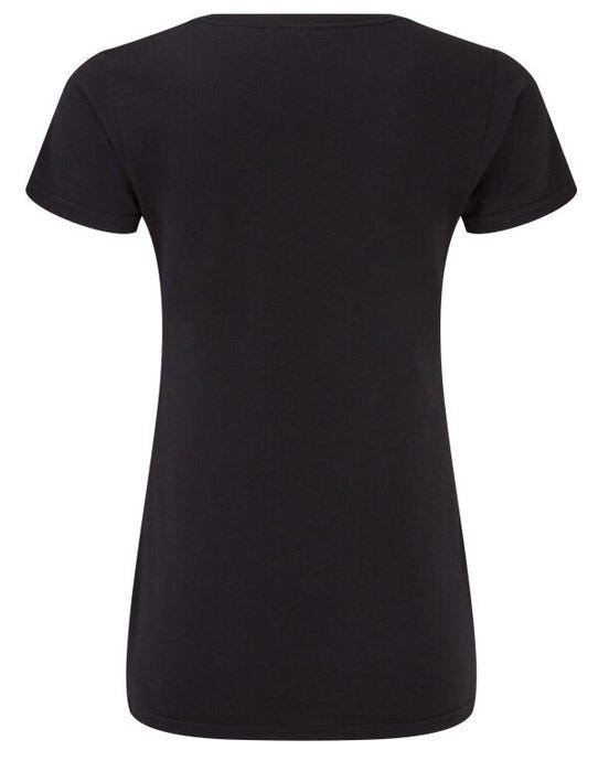 Fruit Of The Loom FOTL Ladies Iconic 150 V-Neck T - Black