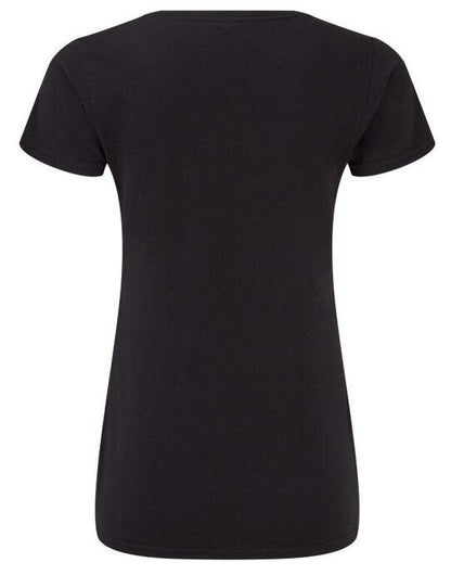 Fruit Of The Loom FOTL Ladies Iconic 150 V-Neck T - Black