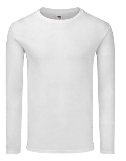 Fruit Of The Loom FOTL Iconic 150 Long Sleeve T - White
