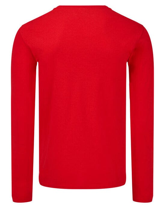 Fruit Of The Loom FOTL Iconic 150 Long Sleeve T - Red