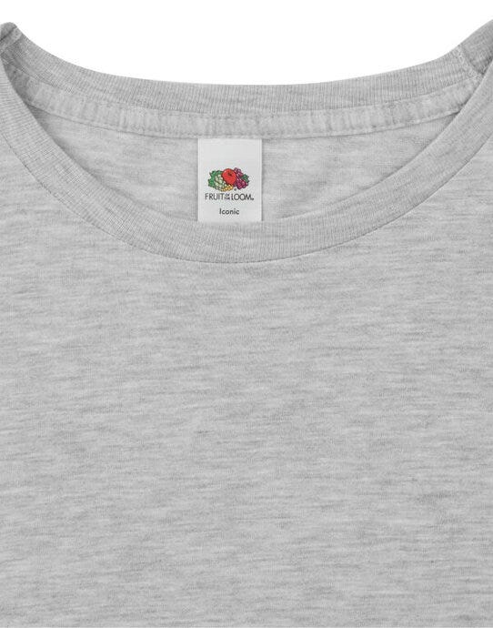 Fruit Of The Loom FOTL Iconic 150 Long Sleeve T - Heather Grey