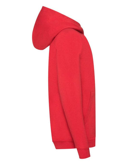 Fruit Of The Loom FOTL Kids Lightweight Hooded Sweat - Red