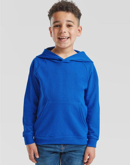 Fruit Of The Loom FOTL Kids Lightweight Hooded Sweat - Royal