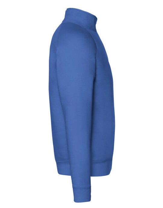 Fruit Of The Loom FOTL Mens Premium Zip Neck Sweat - Royal