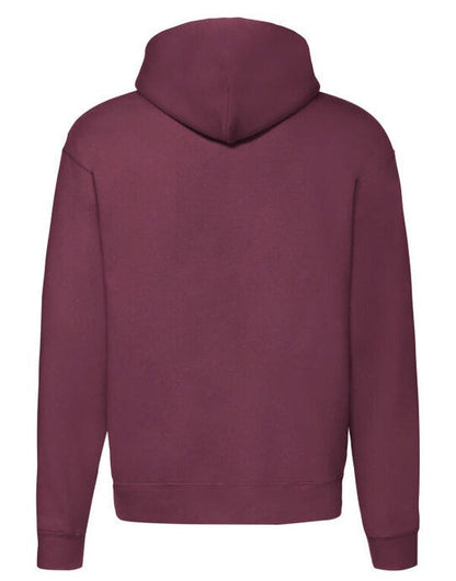 Fruit Of The Loom FOTL Mens Premium Hooded Sweat Jkt - Burgundy