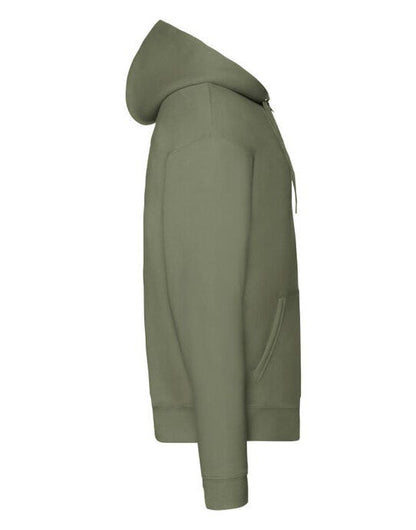 Fruit Of The Loom FOTL Mens Premium Hooded Sweat Jkt - Classic Olive