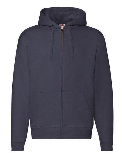Fruit Of The Loom FOTL Mens Premium Hooded Sweat Jkt - Deep Navy