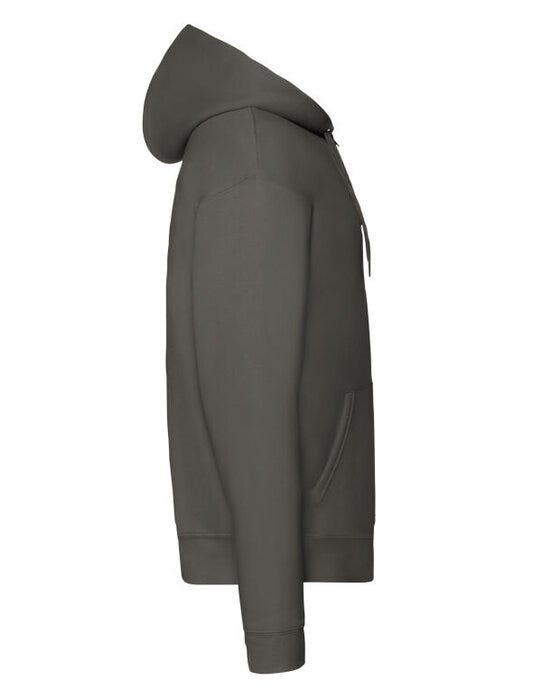 Fruit Of The Loom FOTL Mens Premium Hooded Sweat Jkt - Charcoal