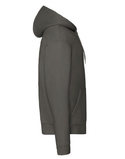 Fruit Of The Loom FOTL Mens Premium Hooded Sweat Jkt - Charcoal