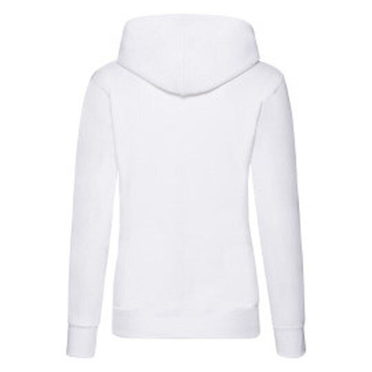 Fruit Of The Loom FOTL Ladies Classic Hooded Sweat - White
