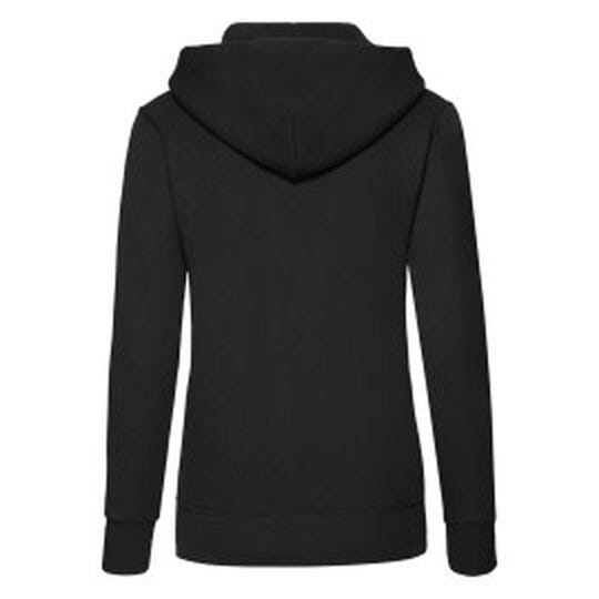 Fruit Of The Loom FOTL Ladies Classic Hooded Sweat - Black