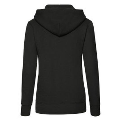 Fruit Of The Loom FOTL Ladies Classic Hooded Sweat - Black