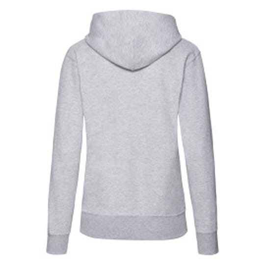 Fruit Of The Loom FOTL Ladies Classic Hooded Sweat - Heather Grey