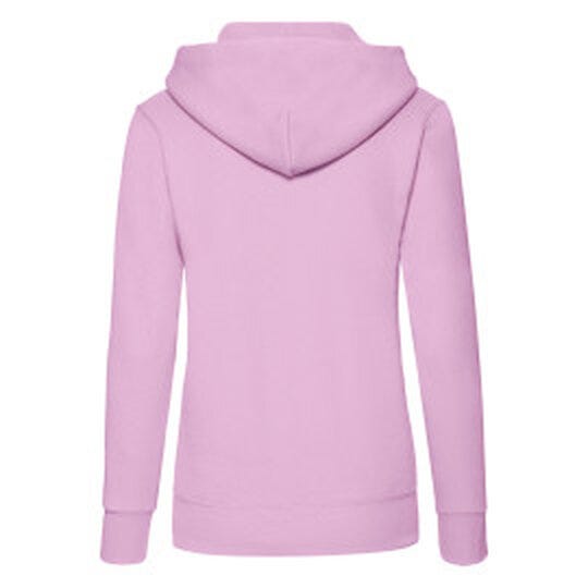 Fruit Of The Loom FOTL Ladies Classic Hooded Sweat - Light Pink