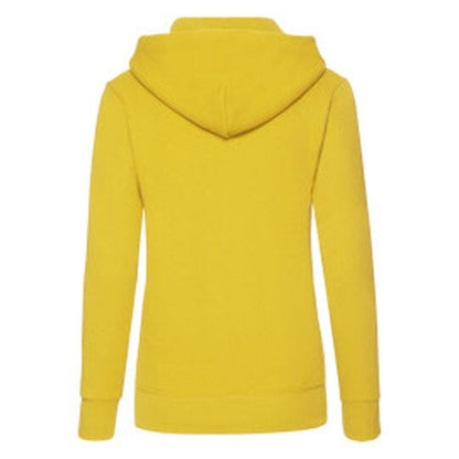 Fruit Of The Loom FOTL Ladies Classic Hooded Sweat - Sun