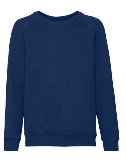 Fruit Of The Loom FOTL Kids Classic Raglan Sweat - Navy Blue