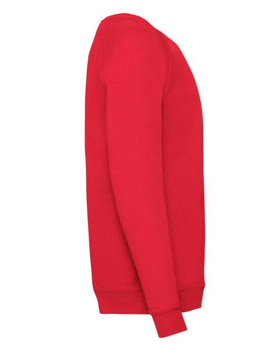 Fruit Of The Loom FOTL Kids Classic Raglan Sweat - Red