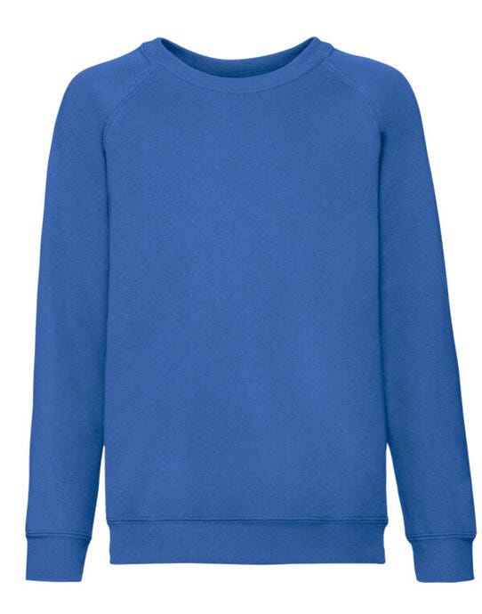 Fruit Of The Loom FOTL Kids Classic Raglan Sweat - Royal