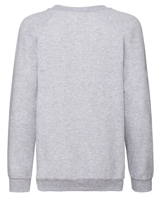 Fruit Of The Loom FOTL Kids Classic Raglan Sweat - Heather Grey