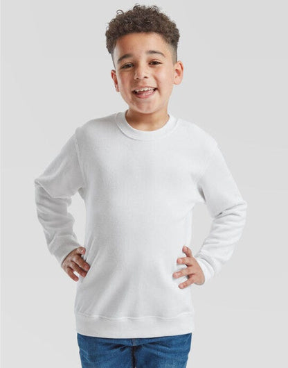 Fruit Of The Loom FOTL Kids Classic Set In Sweat - White