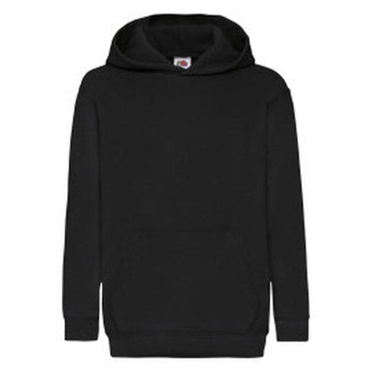 Fruit Of The Loom FOTL Kids Classic Hooded Sweat - Black