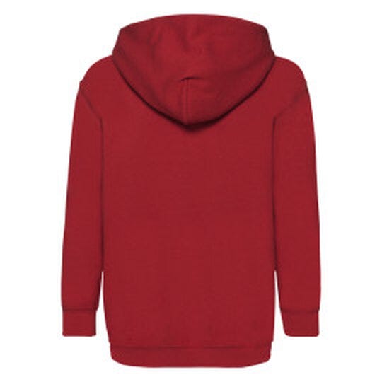 Fruit Of The Loom FOTL Kids Classic Hooded Sweat - Red