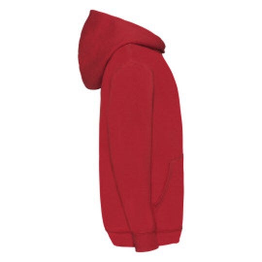Fruit Of The Loom FOTL Kids Classic Hooded Sweat - Red