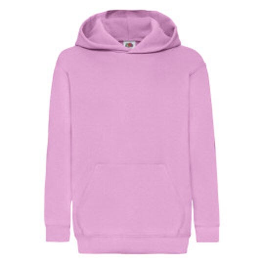 Fruit Of The Loom FOTL Kids Classic Hooded Sweat - Light Pink